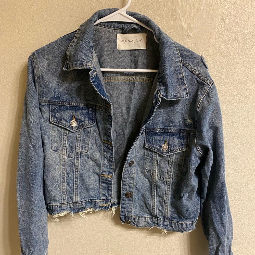 Distressed Denim Jacket